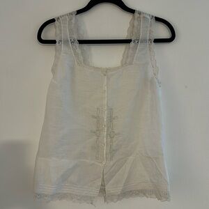 Vintage Victorian sleeveless blouse